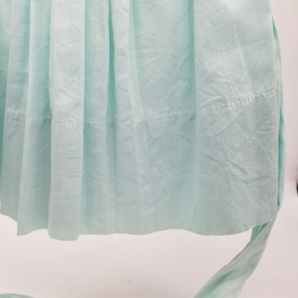 Vintage Baby Toddler Doll Child Pageant Green Dress Tiny Tots Smocked Buttons Bo - Picture 8 of 10